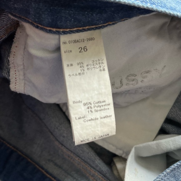 MOUSSY Vintage Distress Ripped Cropped Denim Jeans size 26 - Picture 4 of 13